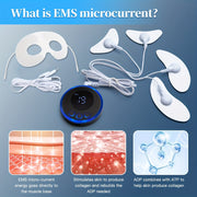 EMS Facial & Eye Massager Pro, Face & Eye Massage Complete Massager, Eye & Face Iron | 2025 Microcurrent TENS Device for Face Slimming, Anti-Aging & Eye Lift | 6 Modes & 10 Levels, USB Rechargeable, Muscle Activation, Jawline