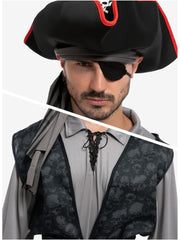 JOYFY Men Pirate Costume, Adult Pirate Shirt Vest Viking Pants Hat Set for Halloween Themed Parties
