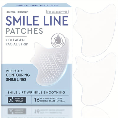 Smile Line Patches, 16pcs Patches, Silicone Patches For Face, Get A Beautiful Smile