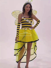 Bee Costume Halloween Bee Cosplay Adults Costume Women Bumble Costume Accessories Halloween Cosplay Party