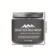 Dead Sea Mud Mousse Mask - Deep Cleansing Pore Minimizer, Oil Control & BlackheadCare, Hydrating Facial Mask For Oily Skin, Night Use Home Spa Essentials