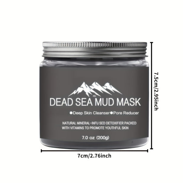 Dead Sea Mud Mousse Mask - Deep Cleansing Pore Minimizer, Oil Control & BlackheadCare, Hydrating Facial Mask For Oily Skin, Night Use Home Spa Essentials