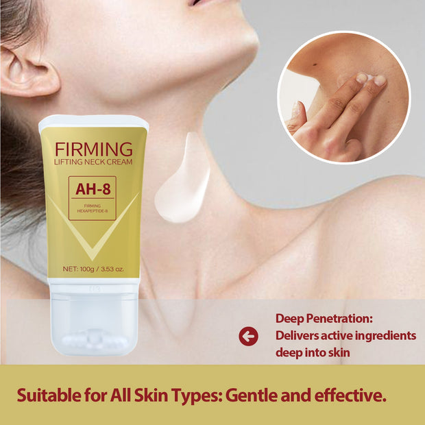 Women'S Firming Neck Cream, Moisturizing & Tightening Lotion with Rollerball, Coconut Oil & Retinol Infused, for Oily Skin, Helps Improve Neck Skin Appearance, 1pc, Cream for Fac