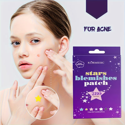 280pcs Patch Tea Tree Oil Facial Hydrogel Patch Heart Shaped Patch Men And Women General