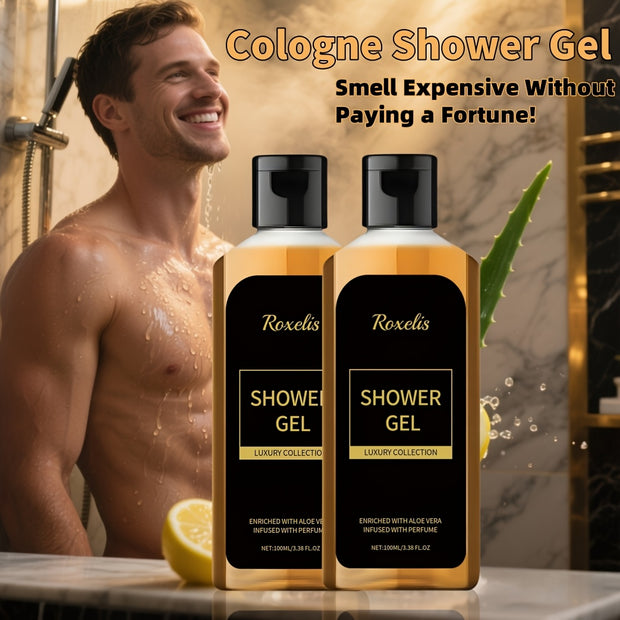 Men'S Perfume Body Wash, Containing Lemon Fruit Oil And Aloe Leaf Extract, Gently Cleanses The Body, Leaving A Lasting Fragrance On The Skin, With A Fresh Aroma. Suitable For Dates And As A Gift For Father'S Day.