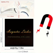 Reusable Magnetic Eyelash Kit - Glue-Free False Lashes with Applicator, Alcohol-Free Material, Professional Eye Makeup
