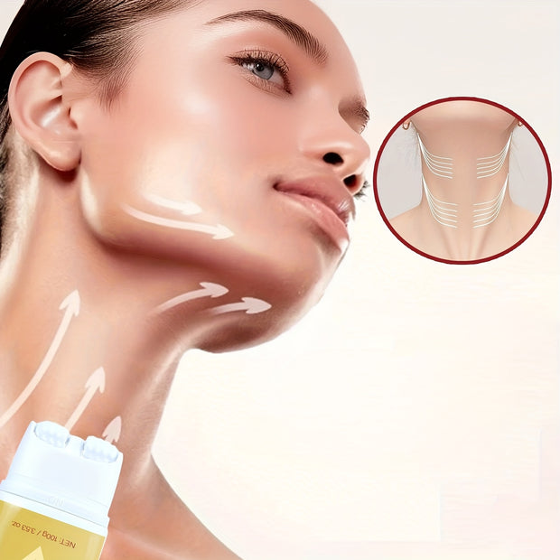 Women'S Firming Neck Cream, Moisturizing & Tightening Lotion with Rollerball, Coconut Oil & Retinol Infused, for Oily Skin, Helps Improve Neck Skin Appearance, 1pc, Cream for Fac