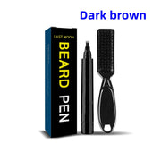 Beard Filler Pen Waterproof Pen Kit Beard Shaping Lasting Repair Moustache Coloring Black Brown Hair Repair Beard Enhancer Pen