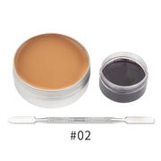 2/4/5PCS SFX Makeup Set Special Effect Halloween Party Wound Scar Wax Makeup with Spatula Sponge to Create a Blood Splash Shape