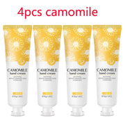 4pcs Deep Moisturizing Refreshing Hand Cream Sakura Matcha Shea Butter Chamomile Gentle Soften Keratin Improve Dry Body Lotion