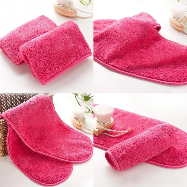 2/5/10Pcs Make-up Remover Towel Makeup Microfibre Cloth Pads Reusable Women Face Cleaning Towels Skincare Beauty Tool