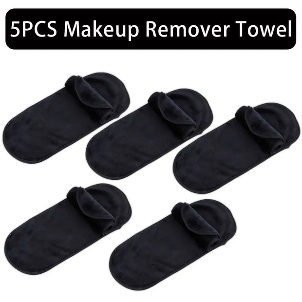 2/5/10Pcs Make-up Remover Towel Makeup Microfibre Cloth Pads Reusable Women Face Cleaning Towels Skincare Beauty Tool