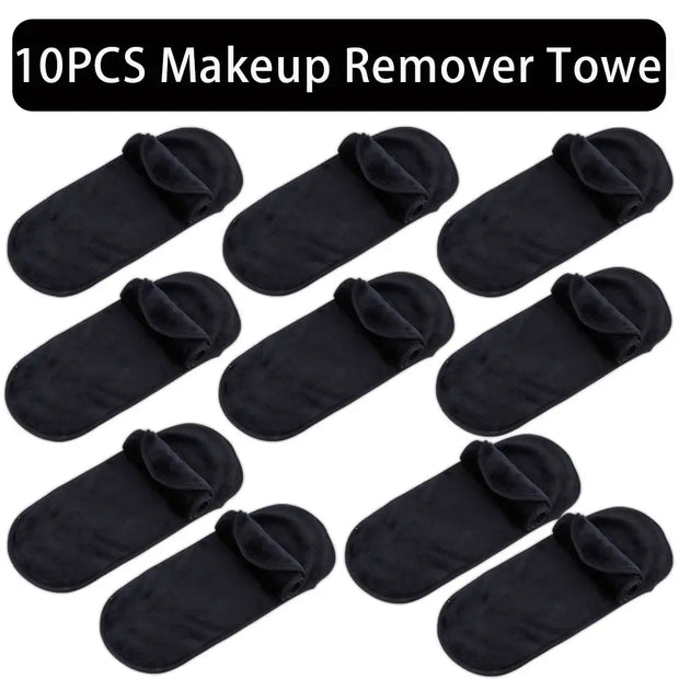 2/5/10Pcs Make-up Remover Towel Makeup Microfibre Cloth Pads Reusable Women Face Cleaning Towels Skincare Beauty Tool