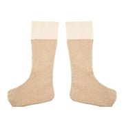 6pcs/set Large Burlap Christmas Stockings Jute Xmas Stocking Plain Fireplace Decor Decoration Sock Christmas Tree Ornaments