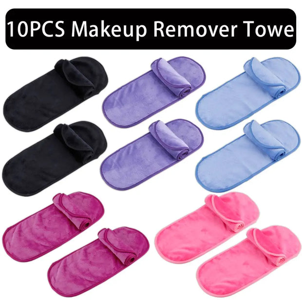 2/5/10Pcs Make-up Remover Towel Makeup Microfibre Cloth Pads Reusable Women Face Cleaning Towels Skincare Beauty Tool