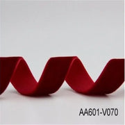 6/9/15/25mm Dark Red Single Face Nylon Velvet Ribbon For Handmade Gift Bouquet Wrapping Supplies Home Party Decoration Christmas