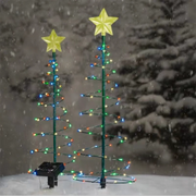 Solar Outdoor Garden Christmas Tree Lights LED String Lights IP65 Star Light Decorative Lights for Christmas Day Decoration