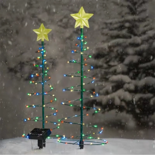 Solar Outdoor Garden Christmas Tree Lights LED String Lights IP65 Star Light Decorative Lights for Christmas Day Decoration