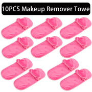 2/5/10Pcs Make-up Remover Towel Makeup Microfibre Cloth Pads Reusable Women Face Cleaning Towels Skincare Beauty Tool