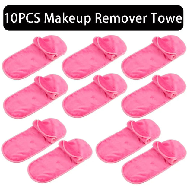 2/5/10Pcs Make-up Remover Towel Makeup Microfibre Cloth Pads Reusable Women Face Cleaning Towels Skincare Beauty Tool