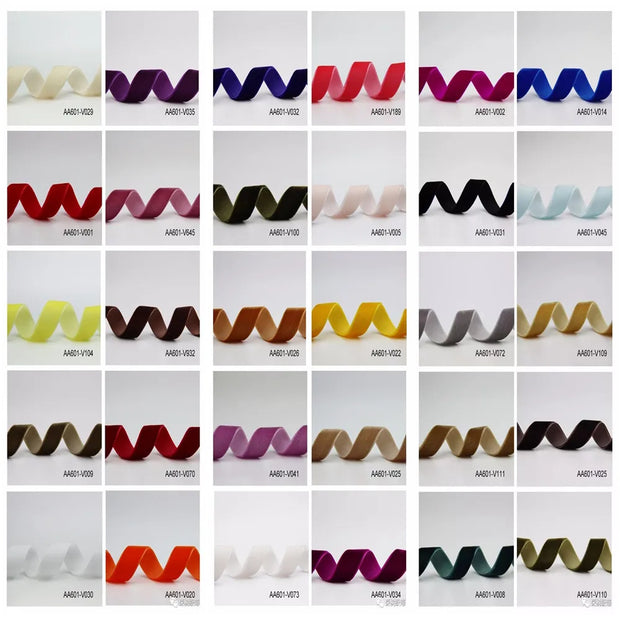 6/9/15/25mm Dark Red Single Face Nylon Velvet Ribbon For Handmade Gift Bouquet Wrapping Supplies Home Party Decoration Christmas