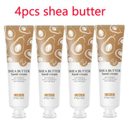 4pcs Deep Moisturizing Refreshing Hand Cream Sakura Matcha Shea Butter Chamomile Gentle Soften Keratin Improve Dry Body Lotion