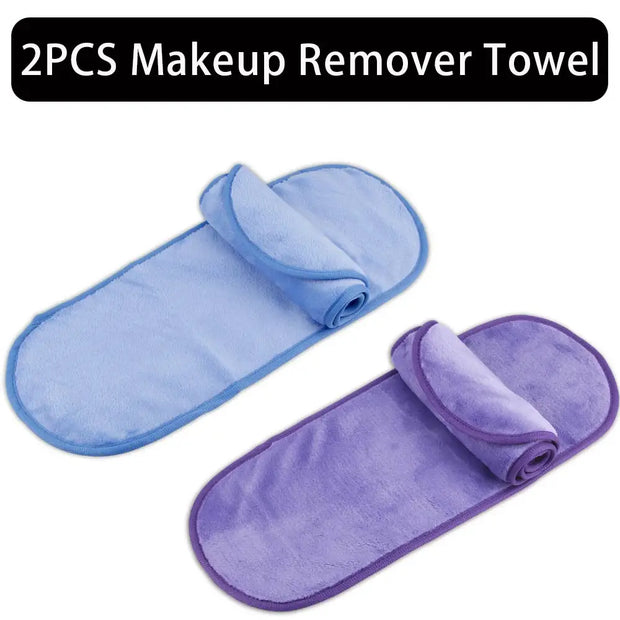 2/5/10Pcs Make-up Remover Towel Makeup Microfibre Cloth Pads Reusable Women Face Cleaning Towels Skincare Beauty Tool