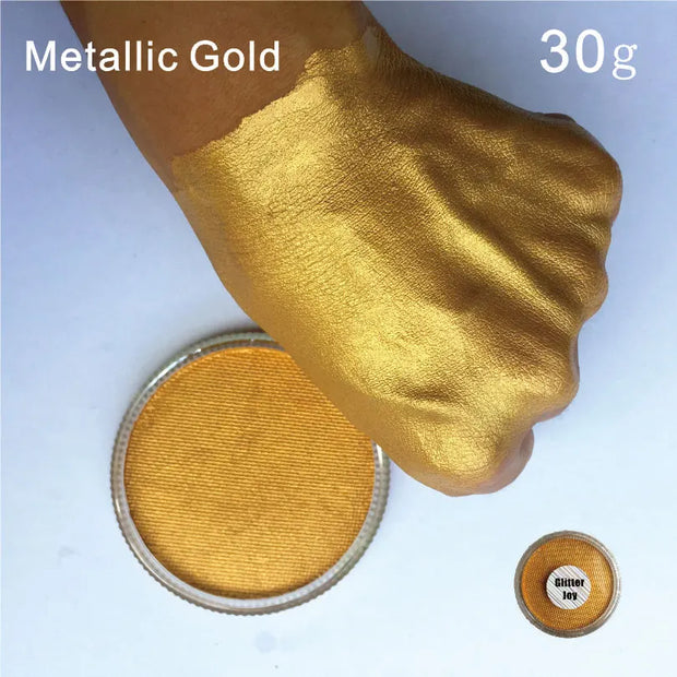 Metallic Golden 30g/pc Water Based Face And Body Paint Pigment Great Use in Festival Party Fancy Dress Beauty Makeup Tool