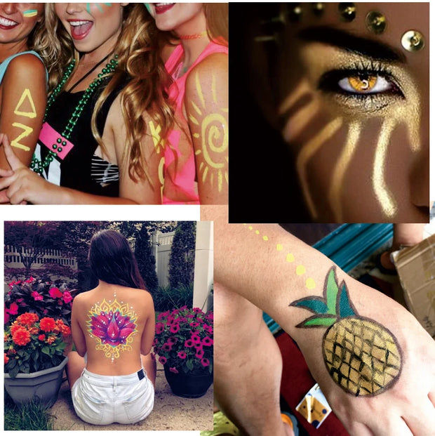 Metallic Golden 30g/pc Water Based Face And Body Paint Pigment Great Use in Festival Party Fancy Dress Beauty Makeup Tool