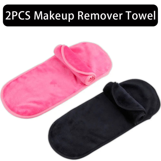 2/5/10Pcs Make-up Remover Towel Makeup Microfibre Cloth Pads Reusable Women Face Cleaning Towels Skincare Beauty Tool