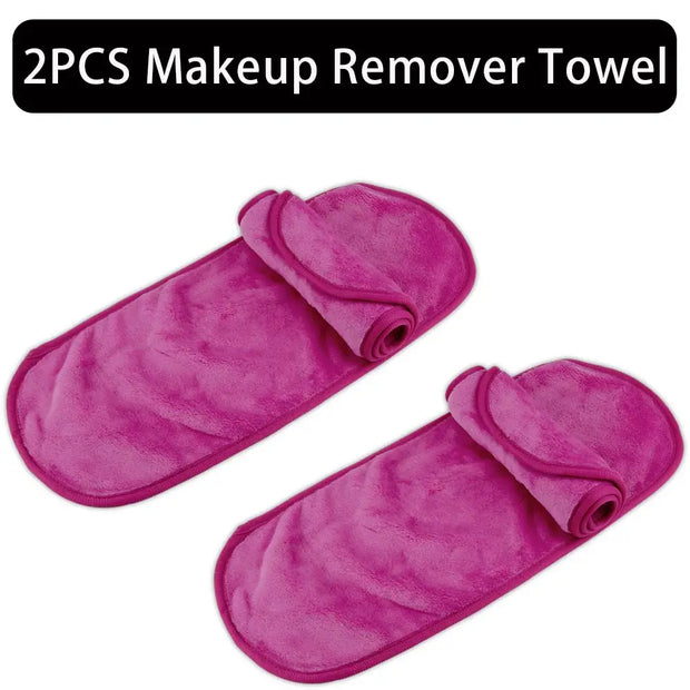 2/5/10Pcs Make-up Remover Towel Makeup Microfibre Cloth Pads Reusable Women Face Cleaning Towels Skincare Beauty Tool