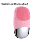 Electric Facial Cleansing Brush Silicone Sonic Face Cleaner Motor Ultrasonic Cleaning Intelligent Facial Cleansing Massage Tool