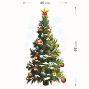 Christmas theme  wall stickers  supermarket  window glass decoration wall decal Christmas decorations