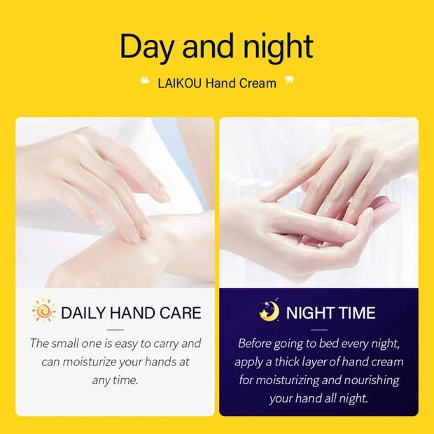 4pcs Deep Moisturizing Refreshing Hand Cream Sakura Matcha Shea Butter Chamomile Gentle Soften Keratin Improve Dry Body Lotion