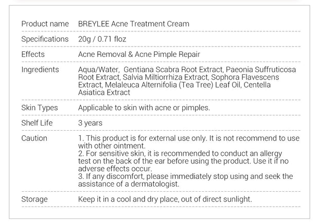 BREYLEE  Facial Cleanser Toner Essence Face Cream Gel  Facial Mask Set