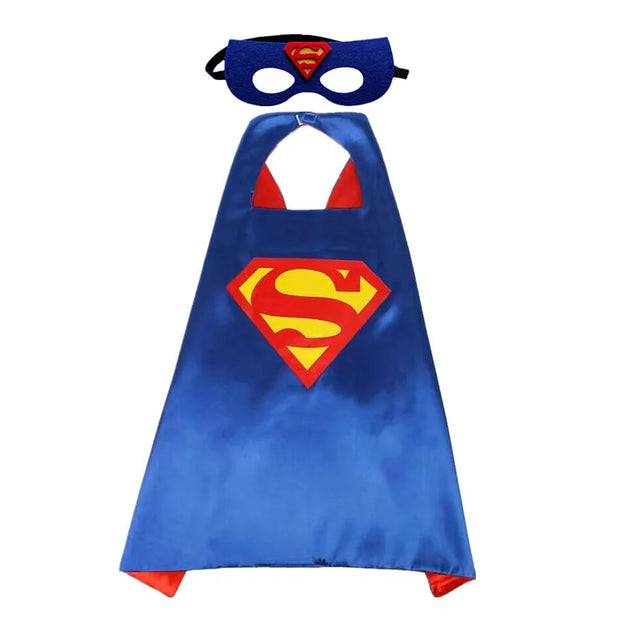 MINISO Superhero Cape Cartoon Anime Cosplay Costumes Gig Cape Mask Halloween Clothing Boy Birthday Gift Girl Novelty Accessories
