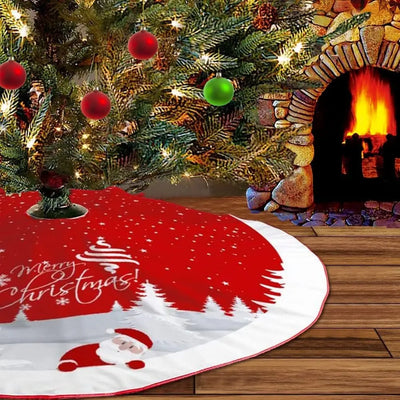 VIKAMA Cartoon Christmas Tree Skirt Suitable For Decoration At Christmas And New Year Parties Christmas Tree Dress Cushion