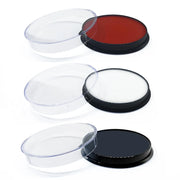 Water Based Face Body Paint Red White Balck, Water Activated Face Painting for Party, Non Toxic Facepaints for Halloween Demon
