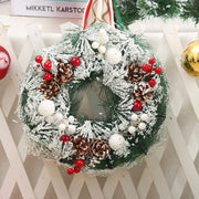 Christmas Hanging Decorations Versatile PVC Door Decor Wreaths Bow/Berry/Santa/Reindeer Artificial Wreaths Home New Years Gifts