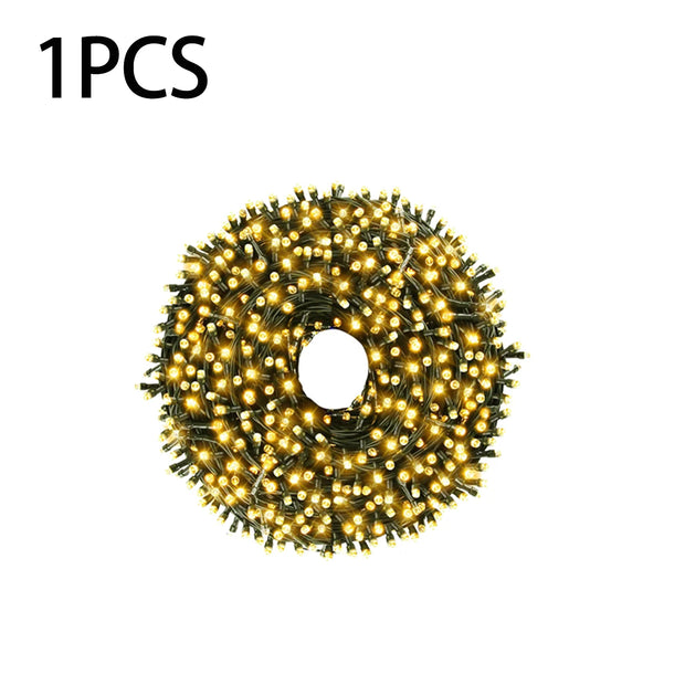 1/2/3Pcs LED String Light 10M/20M/30M Christmas Tree Fairy Outdoor Festoon 220V EU Plug/110V US Plug,Party Decor Lamp CW/WW/RGB