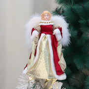 Festival Angel Doll Tree Top Star Delicate Durable Christmas Tree Top Star Golden Atmosphere Christmas Angel Topper Xmas
