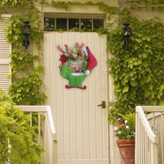 Christmas Thief Wreath for Front Door Green Elf Legs Christmas Wreath Hanging Welcome Sign Home Decoration Indoor Outdoor