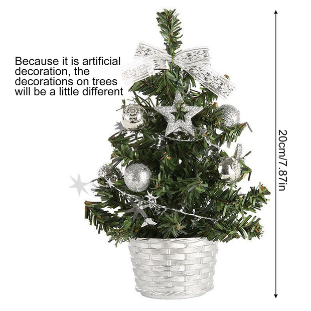 Christmas Tree Artificial Christmas Tree DIY Handicraft  New Year Gift for Home Bedroom Party Decorations