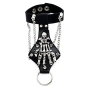 Hip Hop Rock PU Leather Bracelet Men and Women Punk Spikes Rivets Skull Heart Cross Creative Party Bracelet Jewelry Accessories