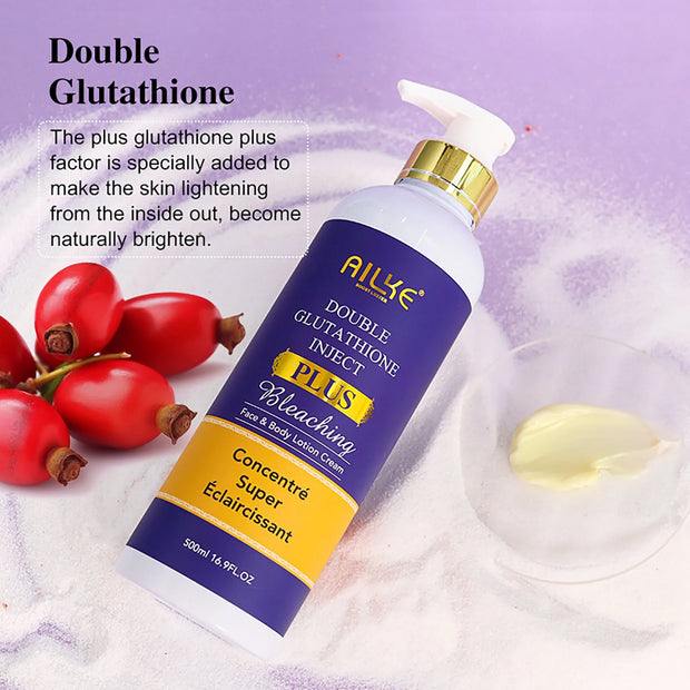 AILKE Glutathione PLUS Skin Care Set, Advanced Lightening Lotion, Moisturizes softens skin, Skin Glowing Range for Men Women