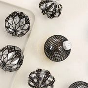 9PCS/8CM Christmas Ball Decorative Supplies Exquisite Painted Christmas Tree Pendant Ornament Home New Year Party Decoration