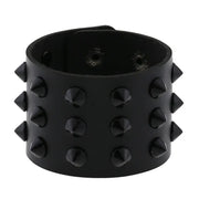 Hip Hop Rock PU Leather Bracelet Men and Women Punk Spikes Rivets Skull Heart Cross Creative Party Bracelet Jewelry Accessories