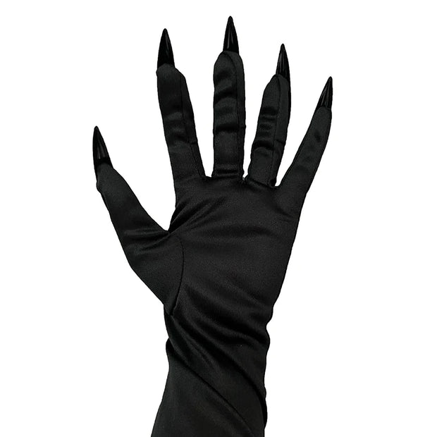 Halloween Gothic Long Nails Cosplay Gloves Funny Festival Cosplay Costume Party Scary Props Mittens with Claws Accessories