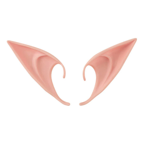 1 Pair Latex Masquerade Accessories Elf Ear Soft Pointed Ear Tips Anime Party Dress Up Costume for Women Kids Halloween Costume