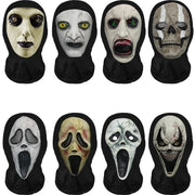 Halloween Horror Masks Skull Ghost Funny Masquerade Scream Digital Print Thriller Grimace Mask Cosplay Props Party Mask
